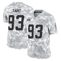 LA.Chargers #93 Teair Tart Player Arctic Camo Salute To Service Limited Game Gdoa Stitched Jerseys