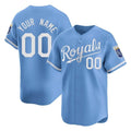 Custom KC.Royals Light Blue Alt Limited Home Game Any Name & Number Gdoa Stitched Jerseys