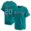 S.Mariners #20 Luke Raley Player Teal Home Limited Fdoa Stitched Jerseys