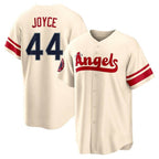LA.Angels #44 Ben Joyce Player Cream City Connect Home Fdoa Stitched Jerseys