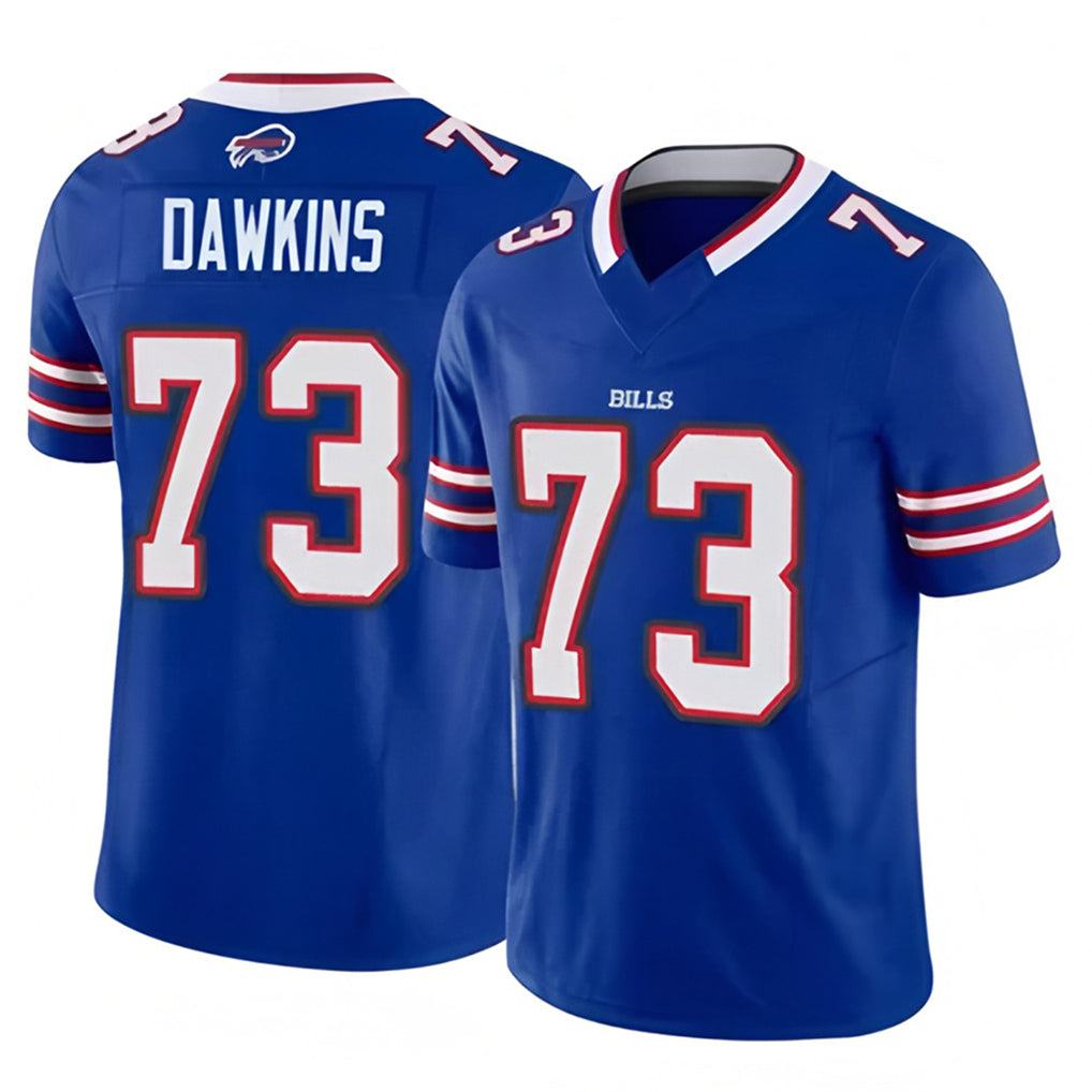 B.Bills #73 Dion Dawkins Player Royal Vapor F.U.S.E. Limited Gdoa Stitched Jerseys