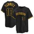 SF.Giants #10 Casey Schmitt Player Black Snake Skin City Limited Fdoa Stitched Jerseys