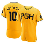P.Pirates #10 Bryan Reynolds Player Gold City Connect Home Limited Elite Fdoa Stitched Jerseys