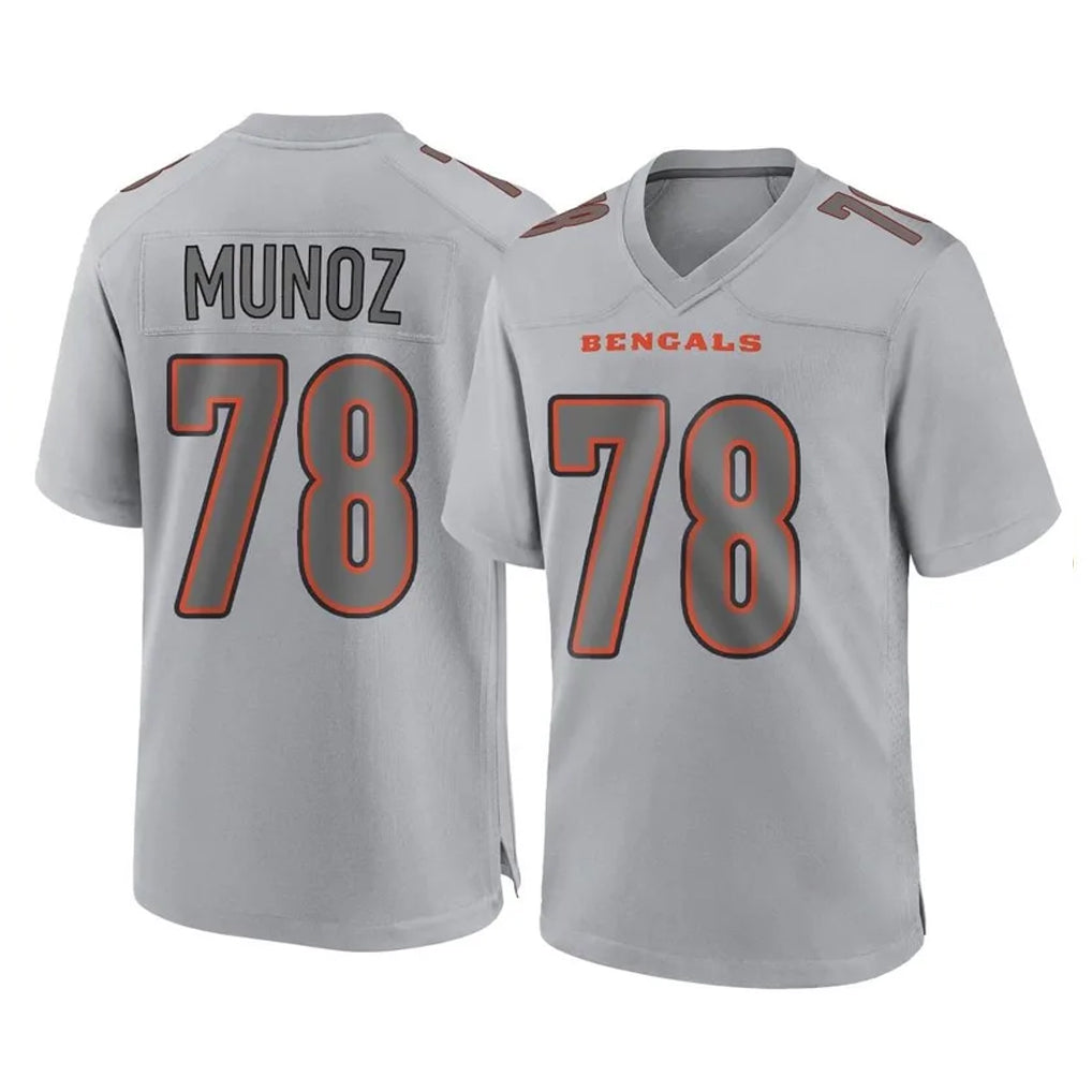 C.Bengals #78 Anthony Munoz Player Gray Atmosphere Fashion Game Gdoa Stitched Jerseys