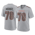 C.Bengals #78 Anthony Munoz Player Gray Atmosphere Fashion Game Gdoa Stitched Jerseys
