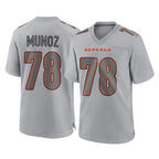 C.Bengals #78 Anthony Munoz Player Gray Atmosphere Fashion Game Gdoa Stitched Jerseys