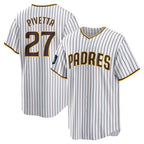 S.Diego Padres #27 Nick Pivetta Player White Home Game Fdoa Stitched Jerseys