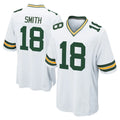 GB.Packers #18 Jonnu Smith Player White Home Game Gdoa Stitched Jerseys