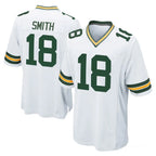 GB.Packers #18 Jonnu Smith Player White Home Game Gdoa Stitched Jerseys