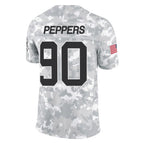 C.Panthers #90 Julius Peppers Player Arctic Camo Salute to Service Limited Game Gdoa Stitched Jerseys
