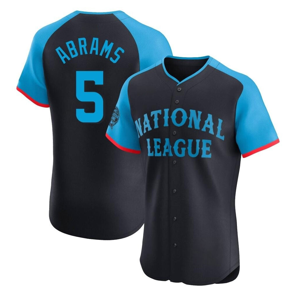 W.Nationals #5 CJ Abrams Player Navy Elite National League All-Star Game Fdoa Stitched Jerseys