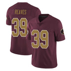 W.Commanders #39 Jeremy Reaves Player Burgundy Alternate Vapor Untouchable Home Game Gdoa Stitched Jerseys