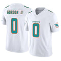 M.Dolphins #0 Ollie Gordon II Player White Limited Vapor F.U.S.E. Home Game Gdoa Stitched Jerseys