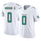 M.Dolphins #0 Ollie Gordon II Player White Limited Vapor F.U.S.E. Home Game Gdoa Stitched Jerseys