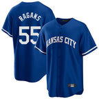 KC.Royals #55 Cole Ragans Player Royal Game Home Gdoa Stitched Jerseys