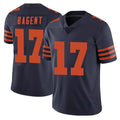 C.Bears #17 Tyson Bagent Player Navy Blue Alternate Vapor Untouchable Limited Gdoa Stitched Jerseys