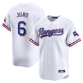 T.Rangers #6 Josh Jung Player White&Blue Home Limited Fdoa Stitched Jerseys