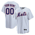 Custom NY.Mets White Home Game Any Name & Number Gdoa Stitched Jerseys