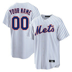 Custom NY.Mets White Home Game Any Name & Number Gdoa Stitched Jerseys