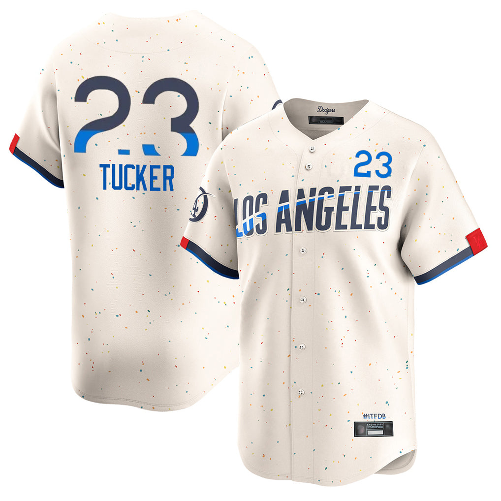 LA.Dodgers #23 Kyle Tucker Player Cream City Connect Limited Home Fdoa Stitched Jerseys