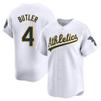 Athletics #4 Lawrence Butler player White Limited Home Stitched Jersey