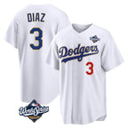 LA.Dodgers #3 Edwin D¨ªaz Player Gold White World Series World Series 2026 Collection Stadium Limited Fdoa Stitched Jerseys