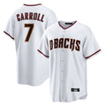 A.Diamondbacks #7 Corbin Carroll Player White Home Game Gdoa Stitched Jerseys