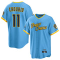 M.Brewers #11 Jackson Chourio Player Light Blue City Connect Home Game Fdoa Stitched Jerseys