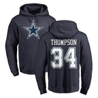 D.Cowboys #34 Jalen Thompson Player Navy Pullover Hoodies Limited Gdoa Stitched Jerseys