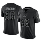B.Bills #86 Dalton Kincaid Player Black RFLCTV Limited Gdoa Stitched Jerseys