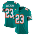 M.Dolphins #23 Zayne Anderson Player Aqua Limited Alternate Vapor Untouchable Home Game Gdoa Stitched Jerseys