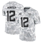 J.Jaguars #12 Travis Hunter Player Arctic Camo Salute To Service Limited Game Gdoa Stitched Jerseys