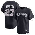 NY.Yankees #27 Giancarlo Stanton Player Navy Limited Game Fdoa Stitched Jerseys