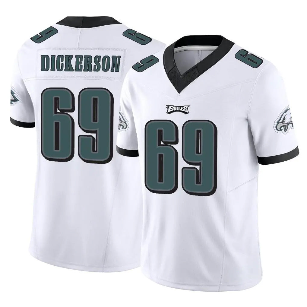P.Eagles #69 Landon Dickerson Player White Limited Vapor F.U.S.E. Home Game Gdoa Stitched Jerseys