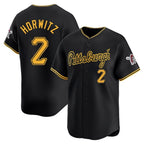 P.Pirates #2 Spencer Horwitz Player Black Alt Home Limited Fdoa Stitched Jerseys