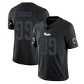 LA.Rams #99 Aaron Donald Player Black Impact Limited Home Game Gdoa Stitched Jerseys