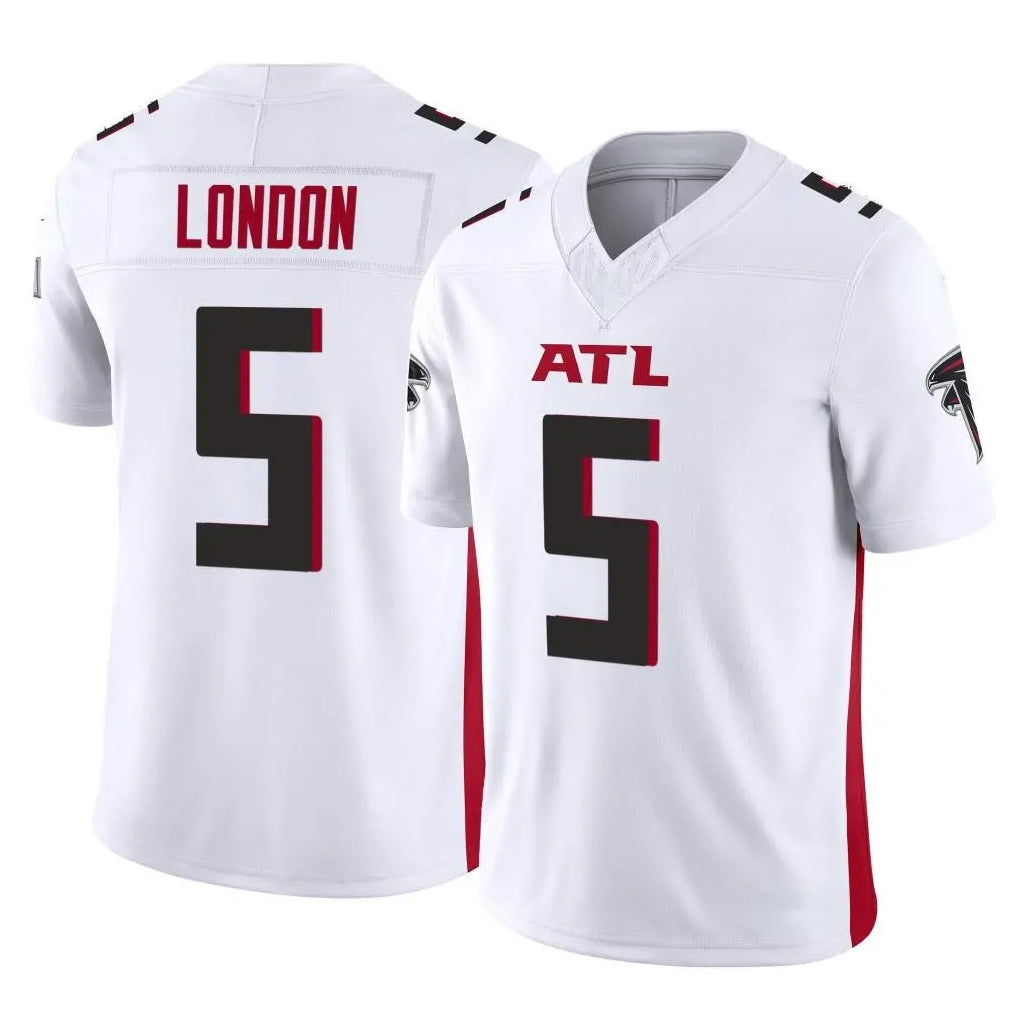A.Falcons #5 Drake London Player White Vapor F.U.S.E. Limited Home Game Gdoa Stitched Jerseys