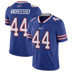 B.Bills #44 Joe Andreessen Player Royal Vapor Untouchable Limited Gdoa Stitched Jerseys
