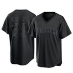 S.Mariners #29 Cal Raleigh Player Black Replica Fashion T-shirt Fdoa Stitched Jerseys