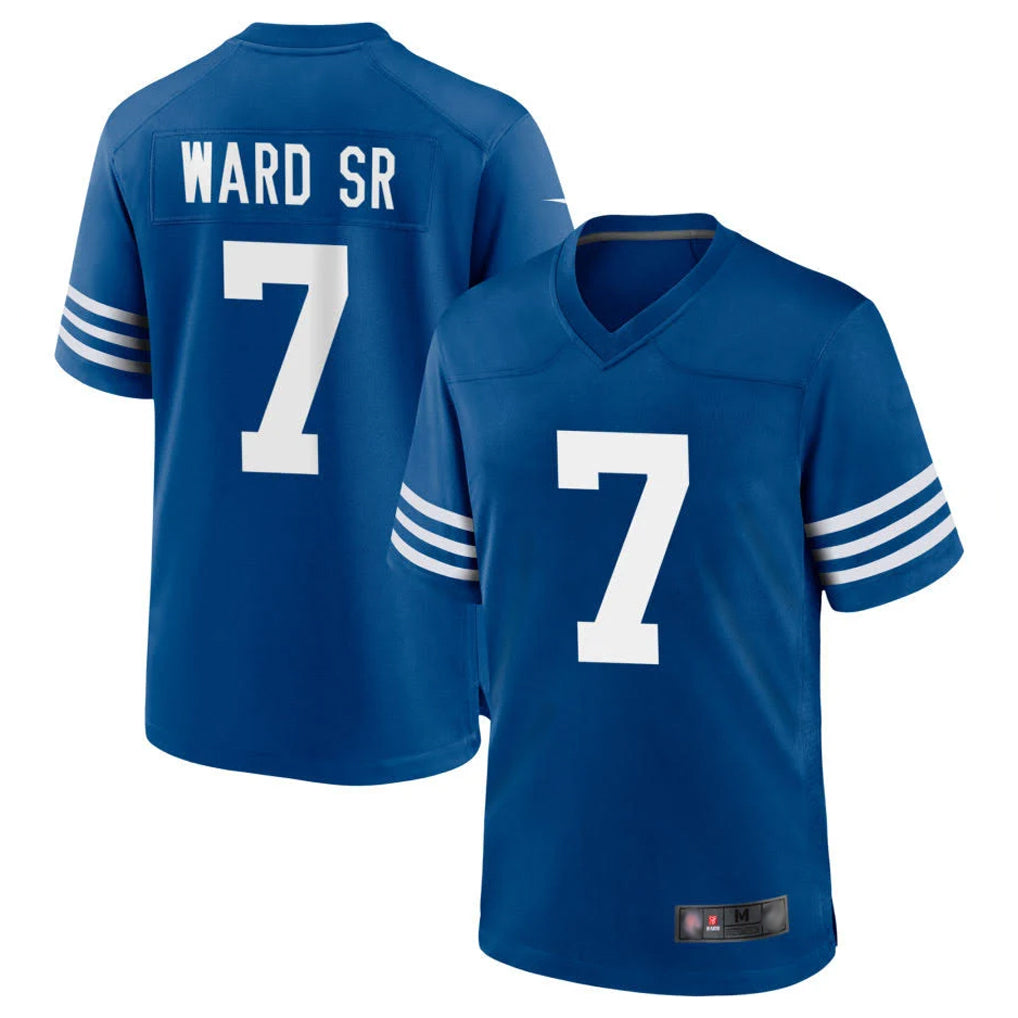 IN.Colts #7 Charvarius Ward Sr. Player Royal Limited Home Game Gdoa Stitched Jerseys