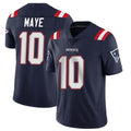 NE.Patriots #10 Drake Maye Player Navy Vapor Untouchable Home Game Gdoa Stitched Jerseys