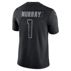 A.Cardinals #1 Kyler Murray Player Black RFLCTV Limited Home Game Gdoa Stitched Jerseys