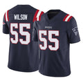 NE.Patriots #55 Jared Wilson Player Navy Limited Vapor F.U.S.E. Home Game Gdoa Stitched Jerseys