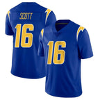 LA.Chargers #16 J.K. Scott Player Royal Limited Vapor Home Game Gdoa Stitched Jerseys