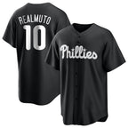 P.Phillies #10 J.T. Realmuto Player Black Alt Fashion Home Game Fdoa Stitched Jerseys