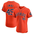 H.Astros #45 Tatsuya Imai Player Orange Home Limited Elite Gdoa Stitched Jerseys