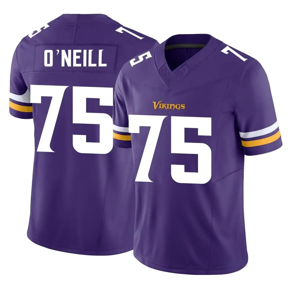 M.Vikings #75 Brian O'Neill Player Purple Limited Vapor F.U.S.E. Home Game Gdoa Stitched Jerseys