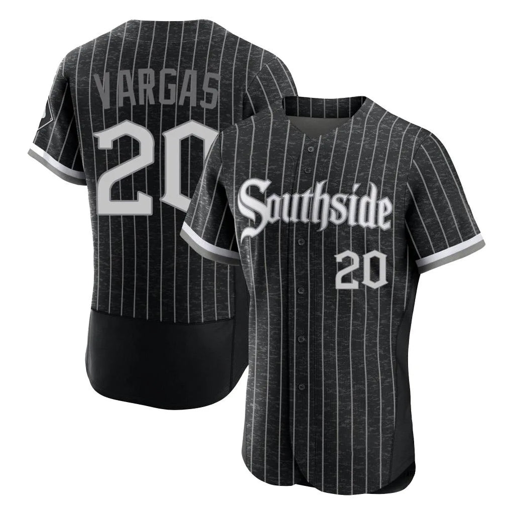 C.White Sox #20 Miguel Vargas Player Black City Connect Limited Elite Home Gdoa Stitched Jerseys
