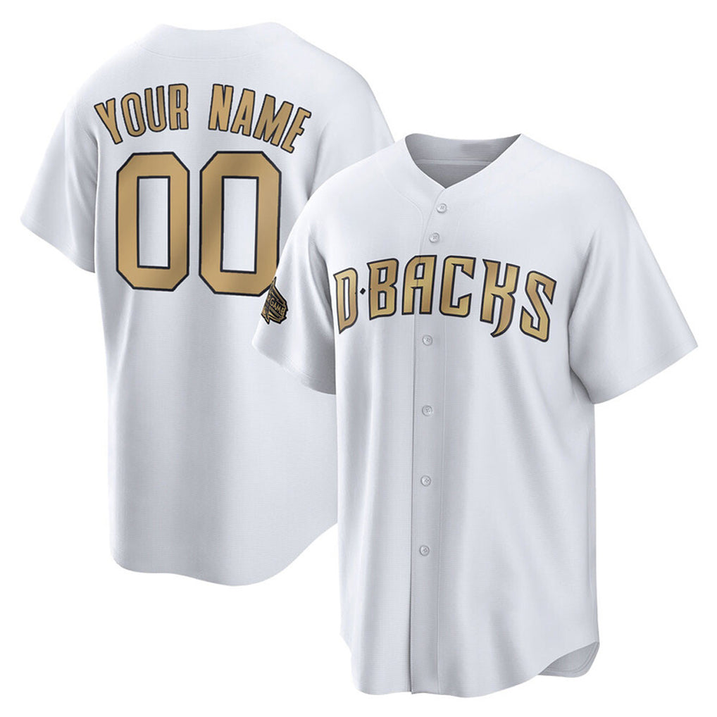 Custom A.Diamondbacks White All-Star Home Game Any name & number Gdoa Stitched Jerseys
