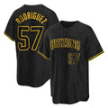 A.Diamondbacks #57 Eduardo Rodriguez Player Black Snake Skin City Home Game Gdoa Stitched Jerseys